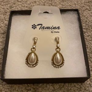 Tamina by Stella Dressy Pearl earrings